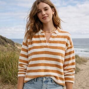 Madewell MWL SZ XS Loop Terry Notched Sweatshirt